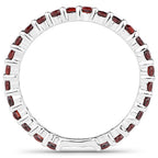 1.04 Carat Genuine Garnet .925 Sterling Silver Ring