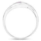 0.54 Carat Genuine Amethyst .925 Sterling Silver Ring