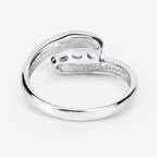 0.74 Carat Genuine Blue Topaz .925 Sterling Silver Ring