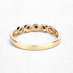 0.19 Carat Genuine Champagne Diamond 14K Yellow Gold Ring (I1-I2)
