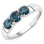1.03 Carat Genuine Blue Diamond 14K White Gold Ring