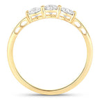 0.51 Carat Genuine Lab Grown Diamond 14K Yellow Gold Ring