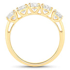 1.50 Carat Genuine Lab Grown Diamond 14K Yellow Gold Ring
