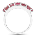 3.52 Carat Genuine Ruby .925 Sterling Silver Ring