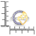 0.28 Carat Genuine Tanzanite .925 Sterling Silver Ring