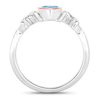 0.52 Carat Genuine Swiss Blue Topaz .925 Sterling Silver Ring