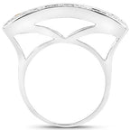 1.08 Carat Genuine Multi Sapphire .925 Sterling Silver Ring