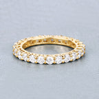 1.50 Carat Lab Grown Diamond 14K Yellow Gold Ring