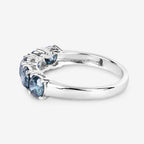 1.22 Carat Genuine Blue Diamond 14K White Gold Ring