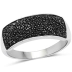 0.43 Carat Genuine Black Diamond .925 Sterling Silver Ring