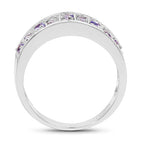 1.23 Carat Genuine Tanzanite .925 Sterling Silver Ring