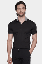 The Mercerized Cotton Polo (Crown Black)