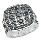 2.60 Carat Genuine Blue Sapphire .925 Sterling Silver Ring