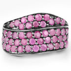 2.33 Carat Genuine Ruby .925 Sterling Silver Ring