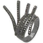 1.53 Carat Genuine TLB Diamond .925 Sterling Silver Ring