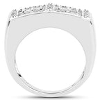 14K Yellow Gold Plated 0.19 Carat Genuine White Diamond .925 Sterling Silver Ring
