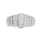 14K White Gold Plated 0.26 Carat Genuine White Diamond .925 Sterling Silver Ring