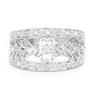 0.31 Carat Genuine White Diamond .925 Sterling Silver Ring