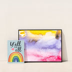Metal Tin Sign "Y'all Means all" Family Love Bedroom Office Wall Decor #D-101