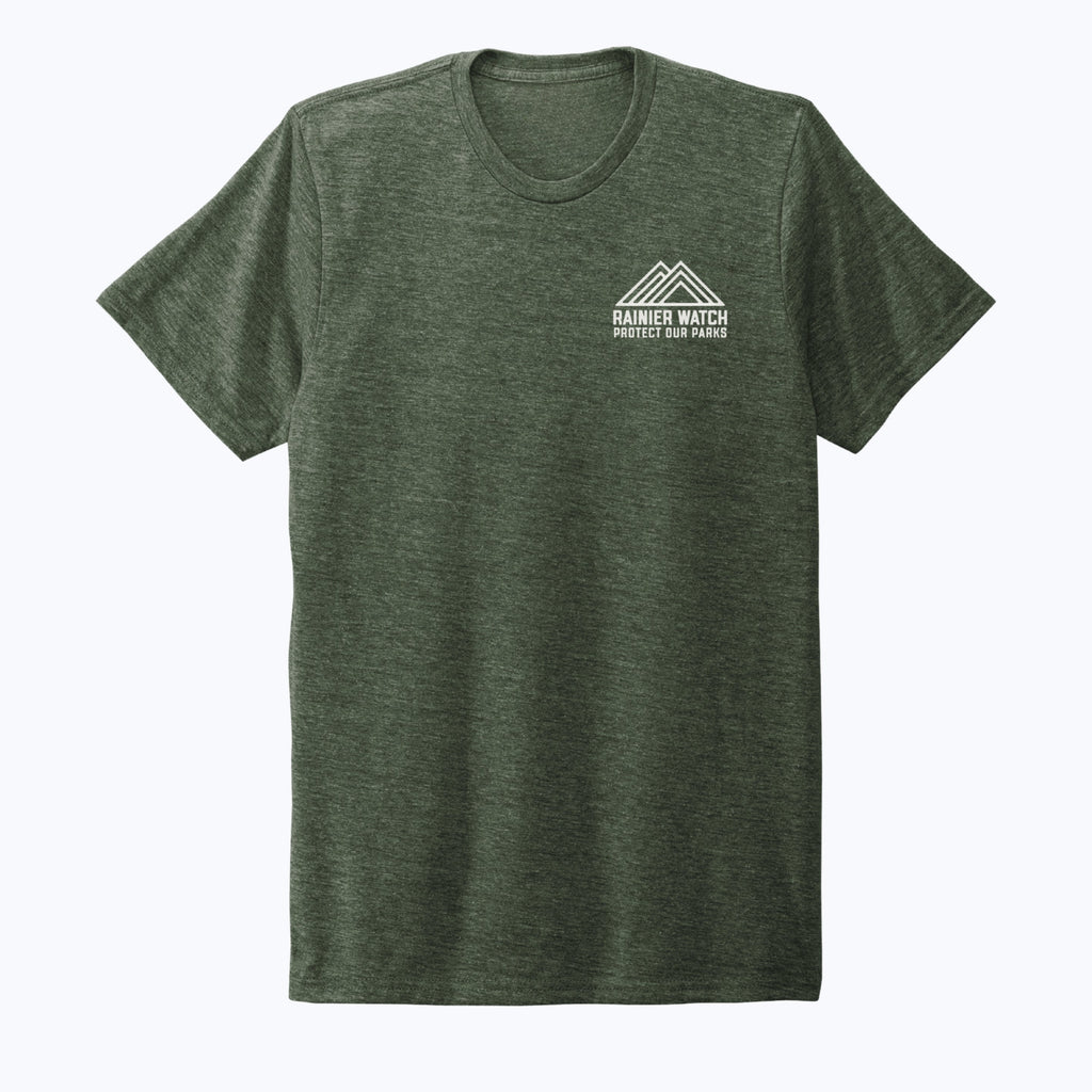 Washington National Parks Eco Tee - Heather Forest Green