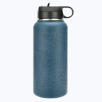 Mount Rainier National Park Topo Metal Water Bottle - 32oz