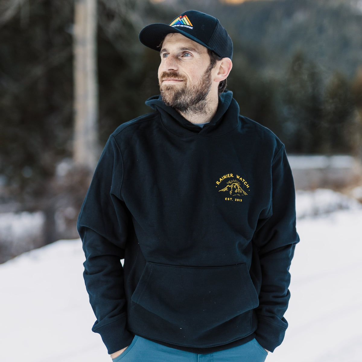 Ranger Hoodie Sweatshirt - Heavyweight - Black