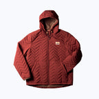 Ridgeline Micro-Puffer Quilted Hooded Jacket – Red