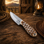 Rasp File Ranch Carry Knife – Epoxy Resin Handle Knife