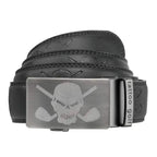 Leather Ratchet Belt - One Size Fits Most (Black)