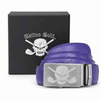 Leather Ratchet Belt - One Size Fits Most (Purple)