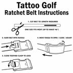 Leather Ratchet Belt - One Size Fits Most (Red)