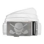 Leather Ratchet Belt - One Size Fits Most (White)