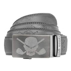 Leather Ratchet Belt - One Size Fits Most (Grey)