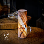 Razzberry Rosa Onyx Lamp (Crystal Table Lamp #10)