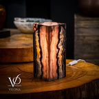 Razzberry Rosa Onyx Lamp (Table Lamp #4)