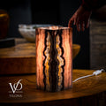 Razzberry Rosa Onyx Lamp (Table Lamp #4)