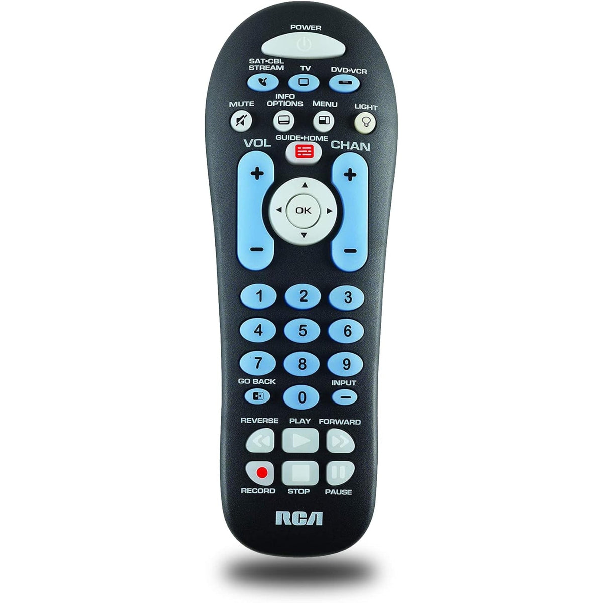 RCA RCR313BE Big Button Three Device Universal Remote Control Black - RCR313BE-MI