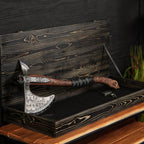 Real Leviathan axe with Glow-in-the-Dark Runes
