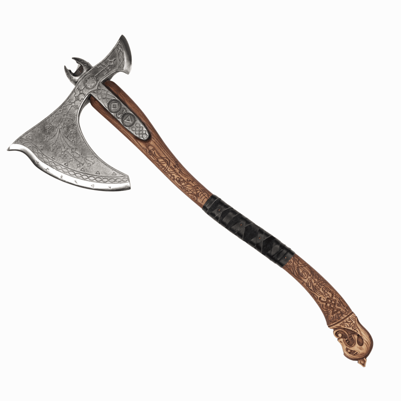 Real Leviathan axe with Glow-in-the-Dark Runes