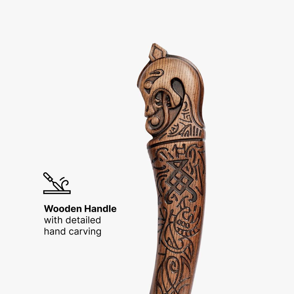 Real Leviathan axe with Glow-in-the-Dark Runes