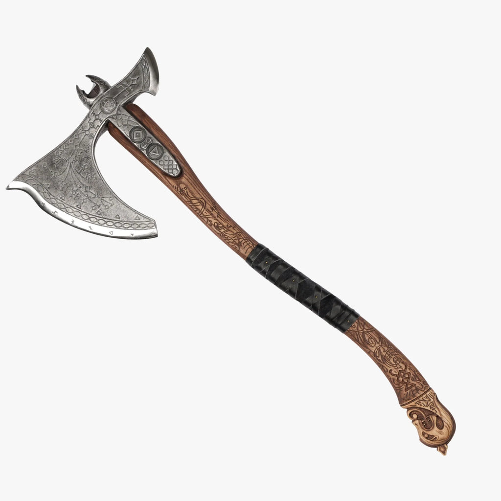 Real Leviathan axe with Glow-in-the-Dark Runes