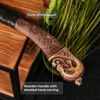 Real Leviathan axe with Glow-in-the-Dark Runes