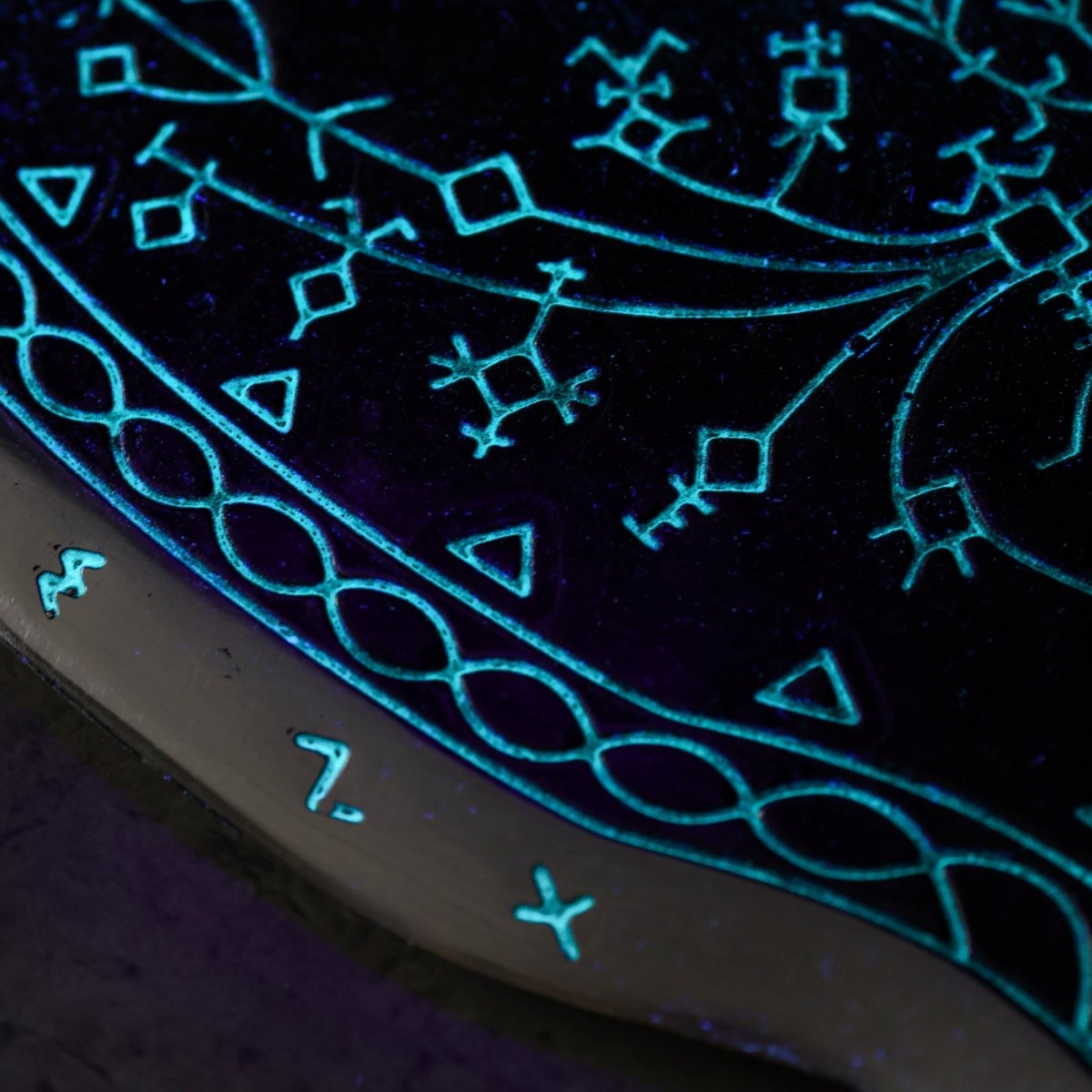 Real Leviathan axe with Glow-in-the-Dark Runes