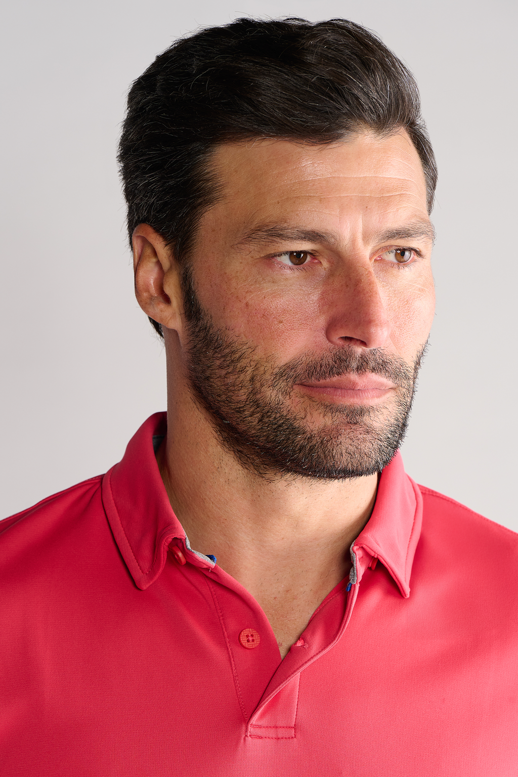 Short Sleeve Polo Solid // Red
