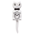 Classic White Gentleman Kit-Cat Klock
