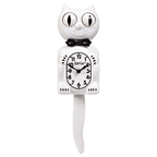 Classic White Gentleman Kit-Cat Klock