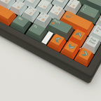 Retro Design Keycaps and Mechanical Keyboard