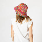 Iris - Women's Crochet Raffia Packable Bucket Hat (RHS3109)