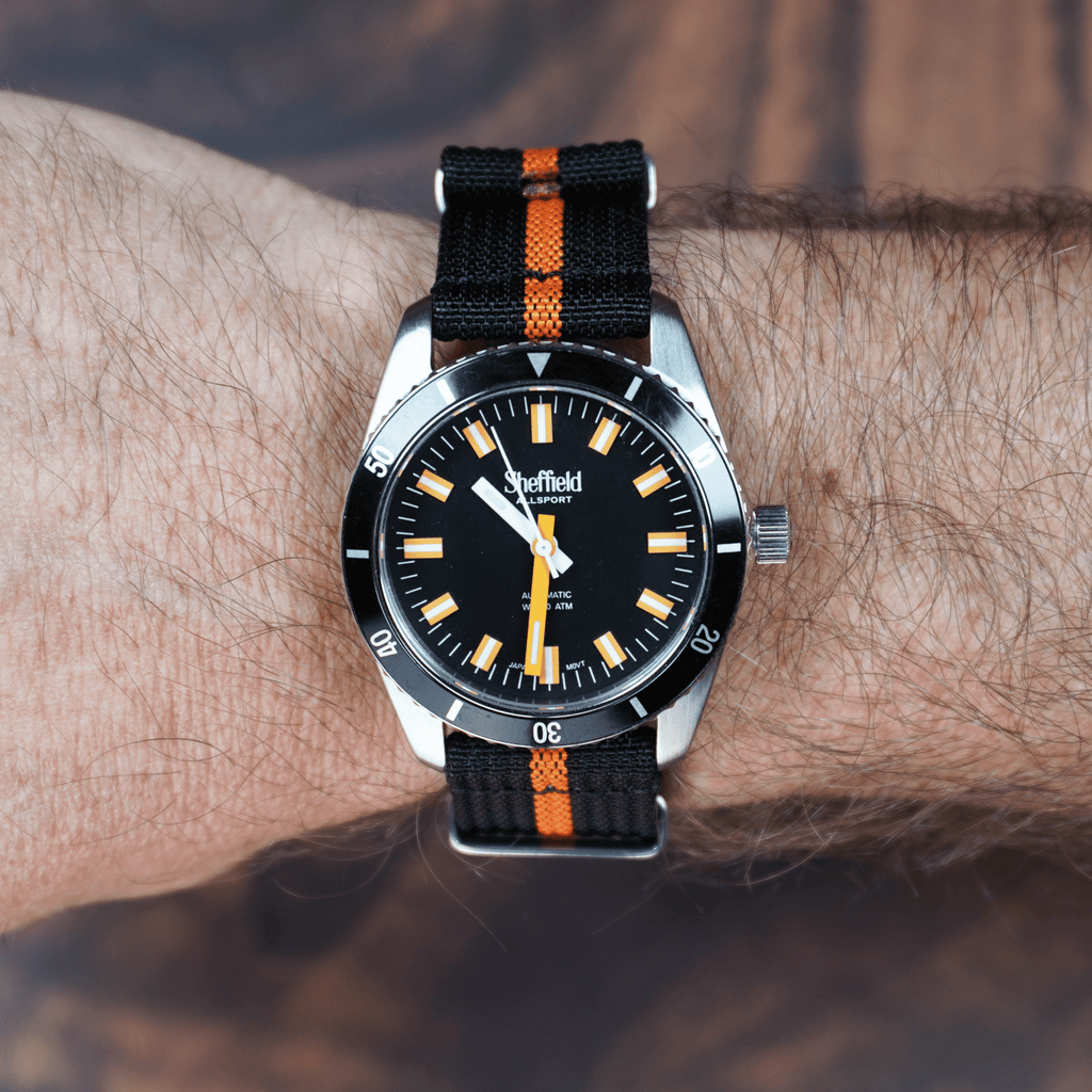 Ribbed Mako FN - Black & Orange