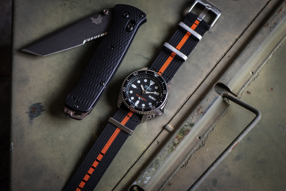 Ribbed Mako FN - Black & Orange